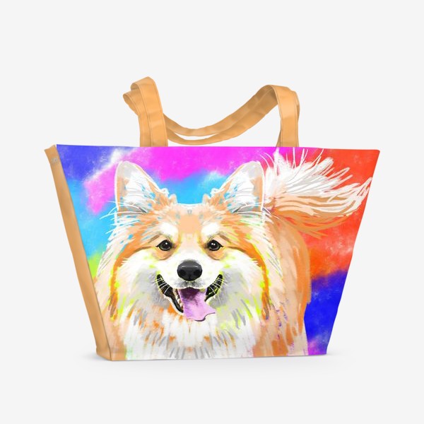 Пляжная сумка «Пес корги»
