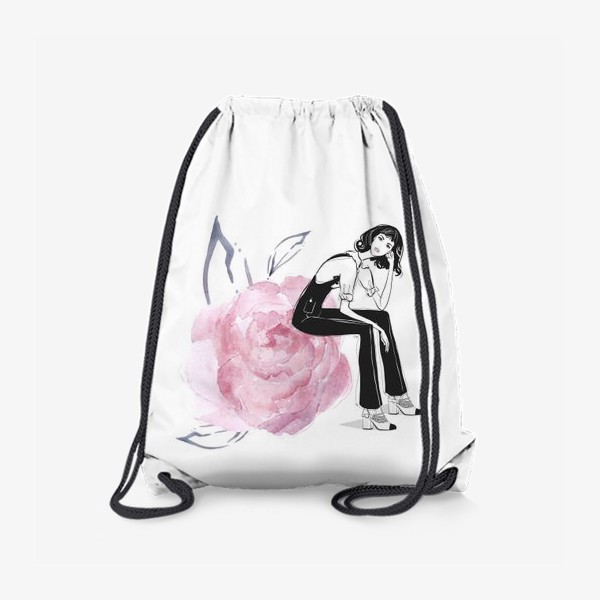 Рюкзак «Розовый пион»