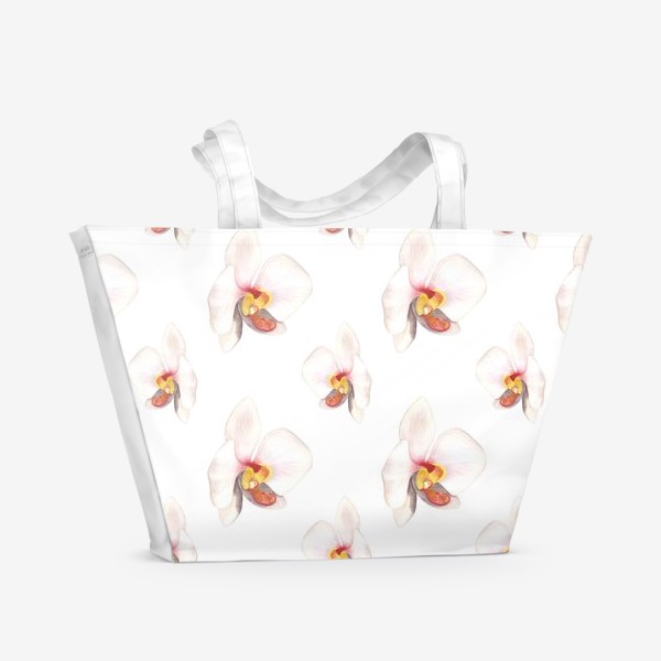 Пляжная сумка «Паттерн орхидеи»