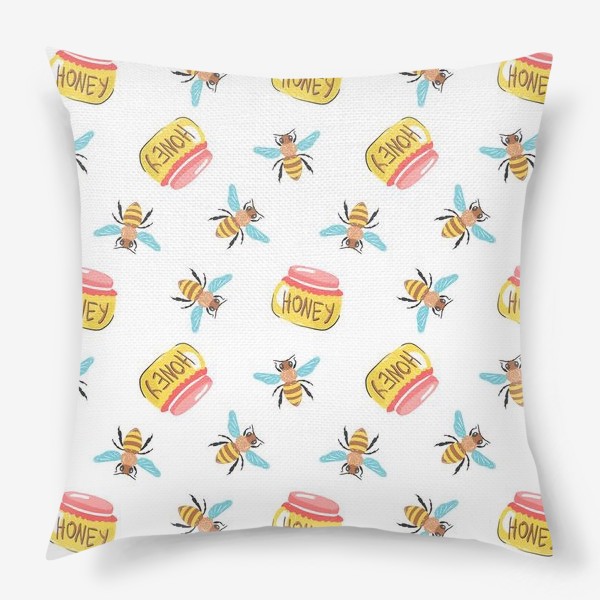 Подушка «Пчёлы очень любят мёд»