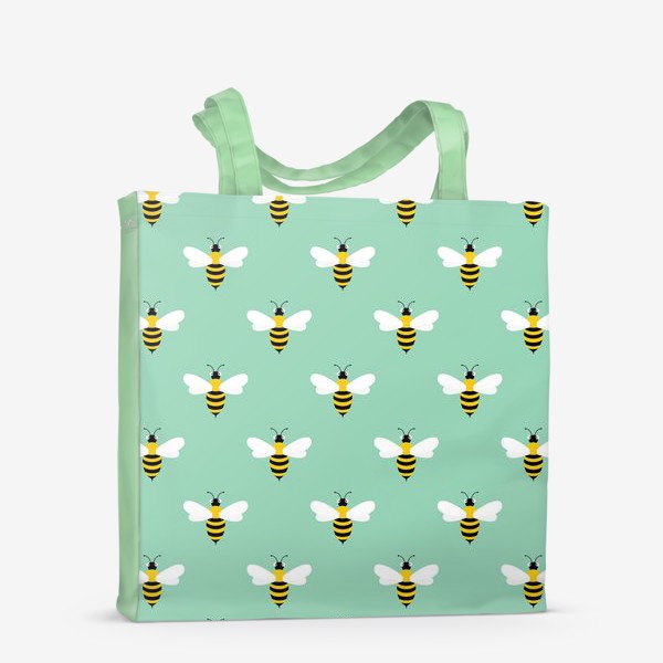 Сумка-шоппер «Пчелиный паттерн»