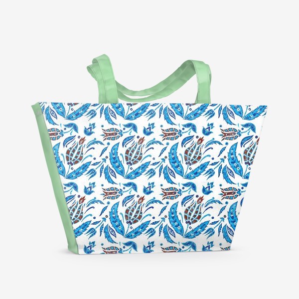 Пляжная сумка «Тюльпаны_День»