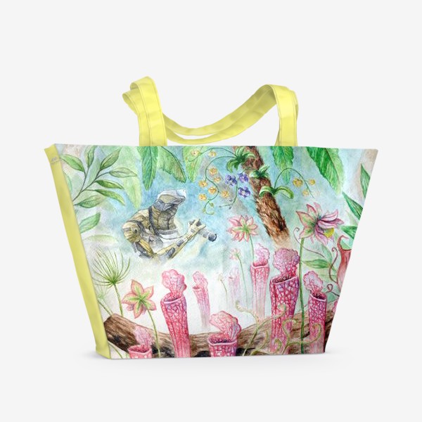 Пляжная сумка «Кибернетические джунгли»