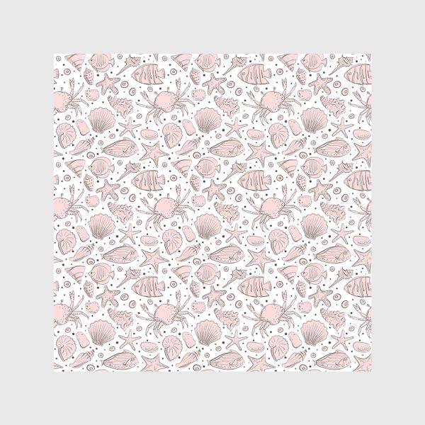 Скатерть «Морское дно в розовом цвете»