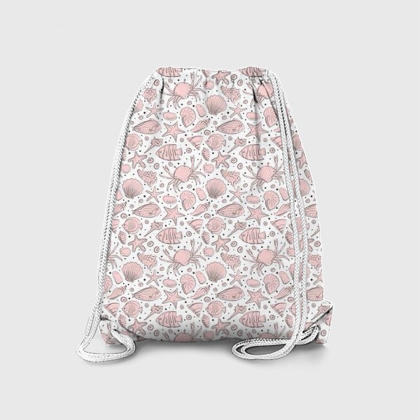 Рюкзак «Морское дно в розовом цвете»