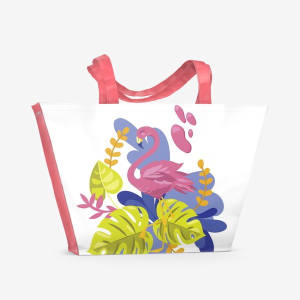 Пляжная сумка «Фламинго»