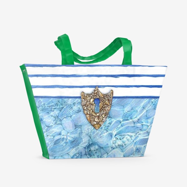 Пляжная сумка «Замочная скважина из ракушек»