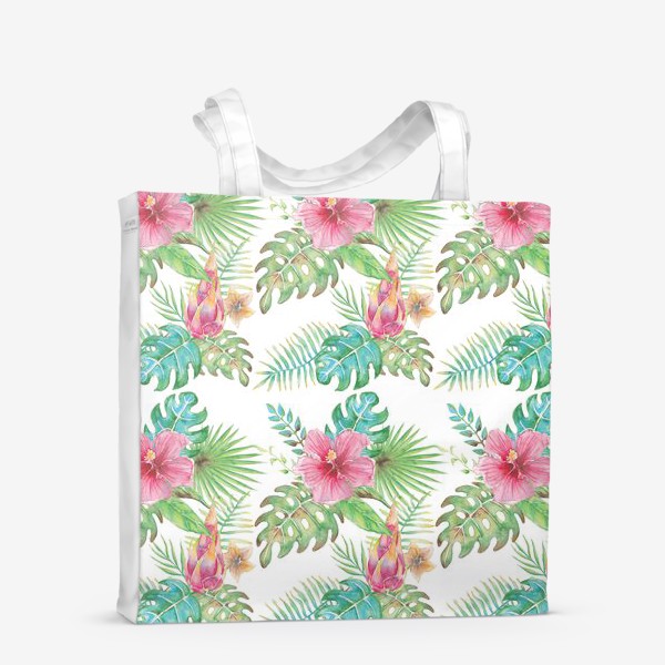 Сумка-шоппер «Тропические растения - паттерн»