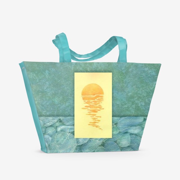 Пляжная сумка «Рассвет и галька»