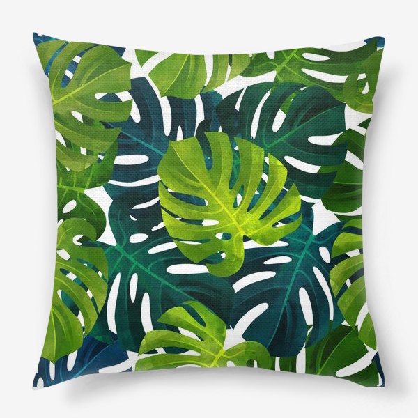 Подушка «Тропические листь»