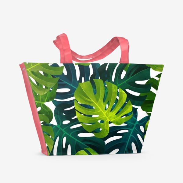 Пляжная сумка «Тропические листь»