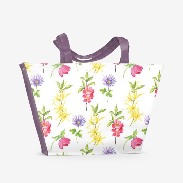 Пляжная сумка &laquo;Spring wild flowers&raquo;