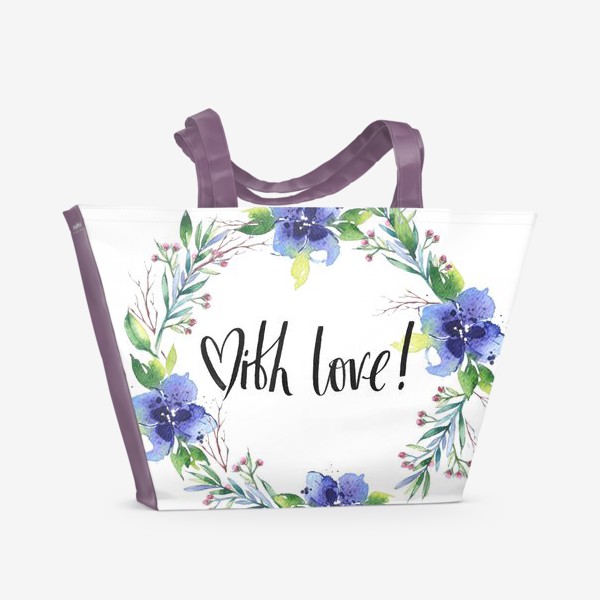 Пляжная сумка «With love 2»