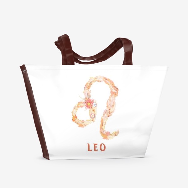 Пляжная сумка «Знак зодиака Лев»