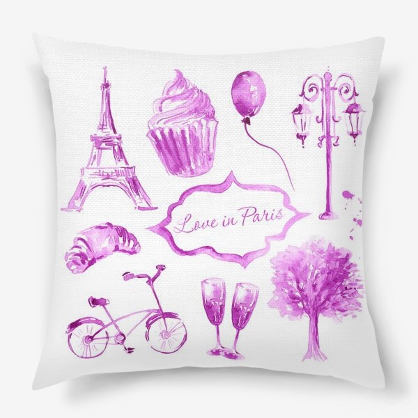 Подушка «Романтика в Париже»