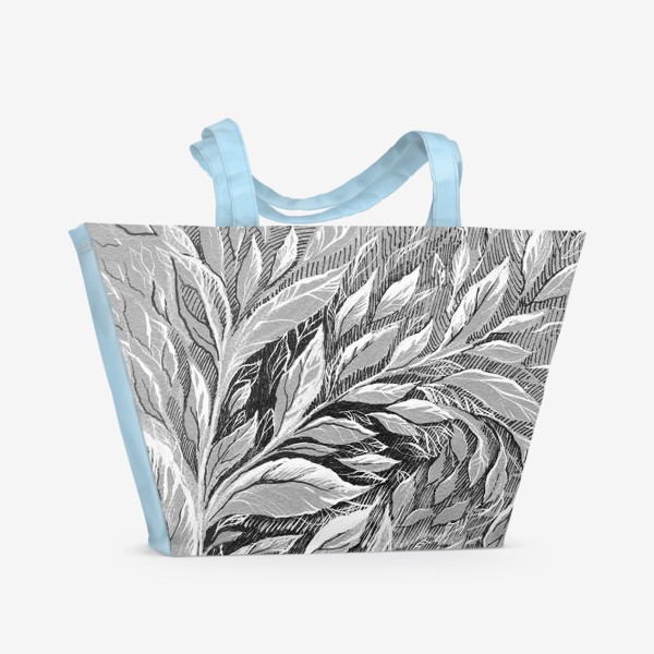 Пляжная сумка &laquo;зимние листья&raquo;