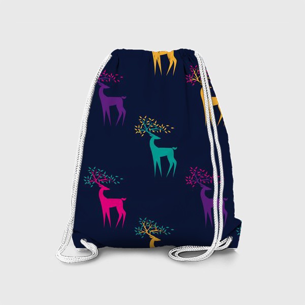 Рюкзак «Яркие олени»