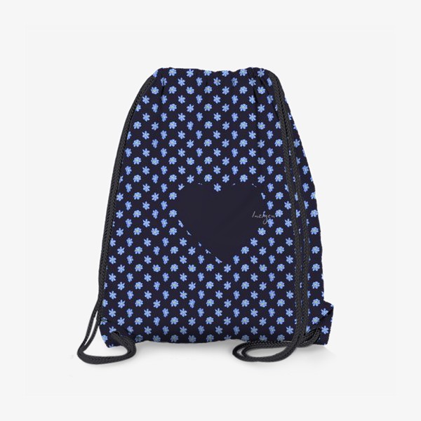 Рюкзак «Незабудки на темно-синем »