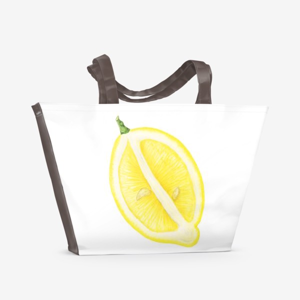 Пляжная сумка «Половинка лимона»