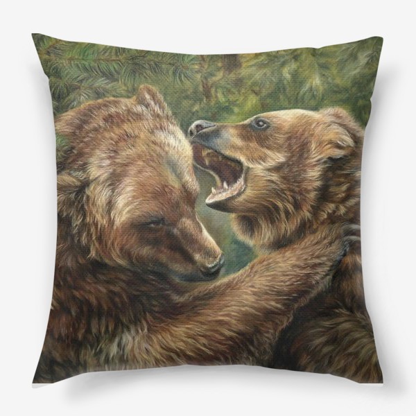 Подушка &laquo;Медвежьи игры&raquo;