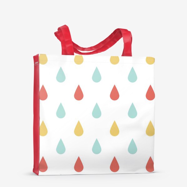 Сумка-шоппер «Цветной дождь. Паттерн»