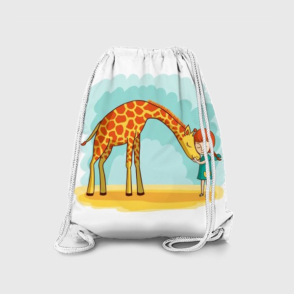 Рюкзак «Девочка и жираф»