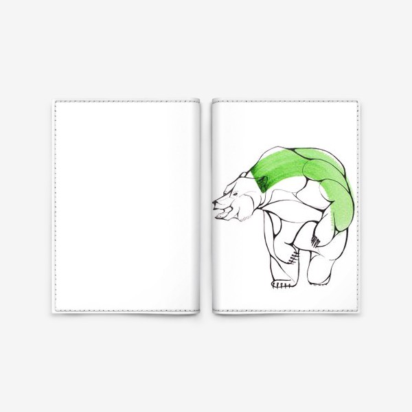 Обложка для паспорта «медведь №2»