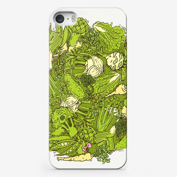 Чехол iPhone «Зеленый букет для веганов»
