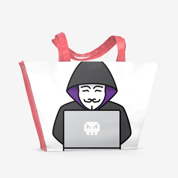 Пляжная сумка «Любимому хакеру»