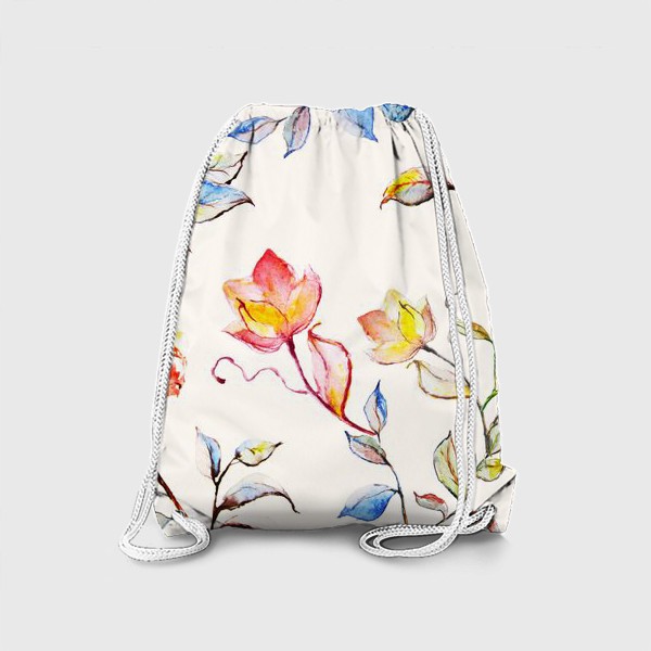 Рюкзак «Цветочный акварельный  принт »