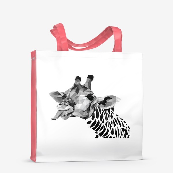 Сумка-шоппер «полигональный жираф»