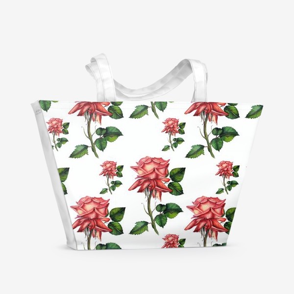 Пляжная сумка «паттерн розы»