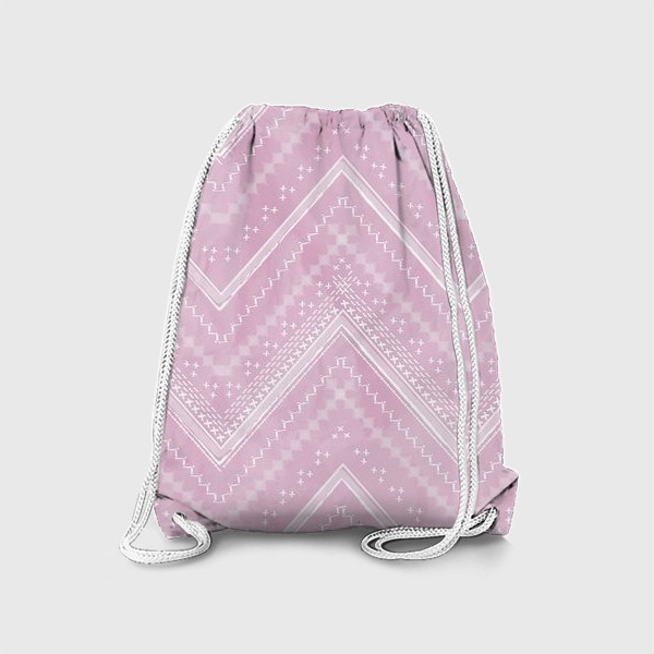 Рюкзак «Шеврон на розовом фоне»