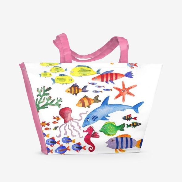 Пляжная сумка &laquo;Рыбы. Подводный мир&raquo;