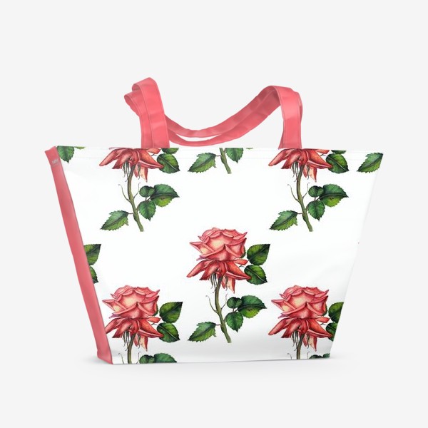 Пляжная сумка «патеррн розы 1»