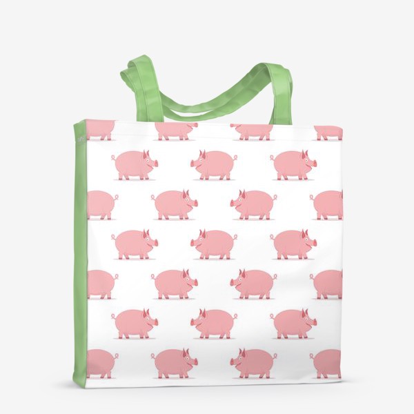 Сумка-шоппер «Паттерн со свинками»