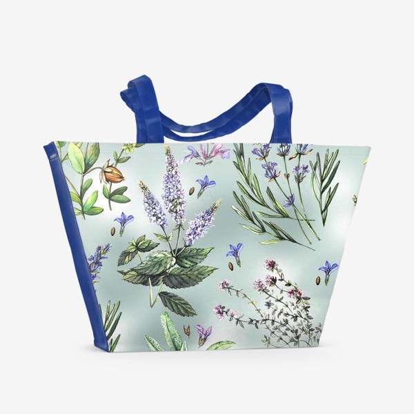 Пляжная сумка «Душистые летние травы»