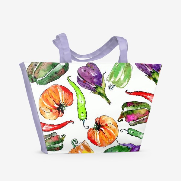 Пляжная сумка &laquo;Овощи урожай&raquo;