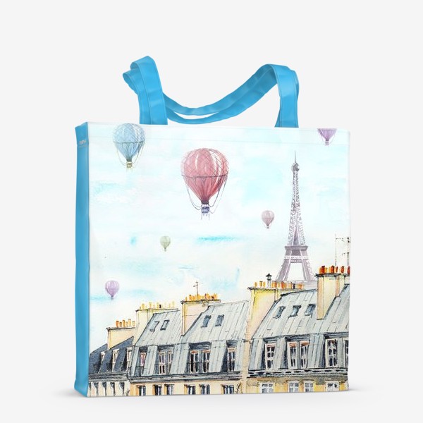 Сумка-шоппер «Париж и воздушные шары»