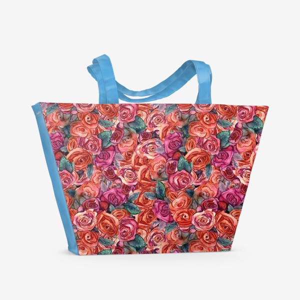 Пляжная сумка «Винтажные розы»