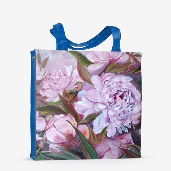 Сумка-шоппер «Нежные розовые пионы»