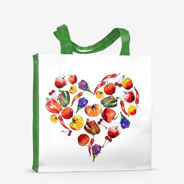 Сумка-шоппер «овощное сердце»