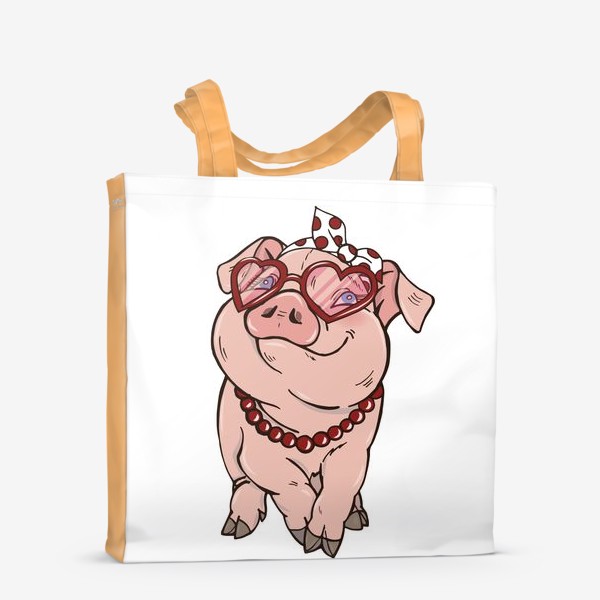 Сумка-шоппер «Свинка модница»