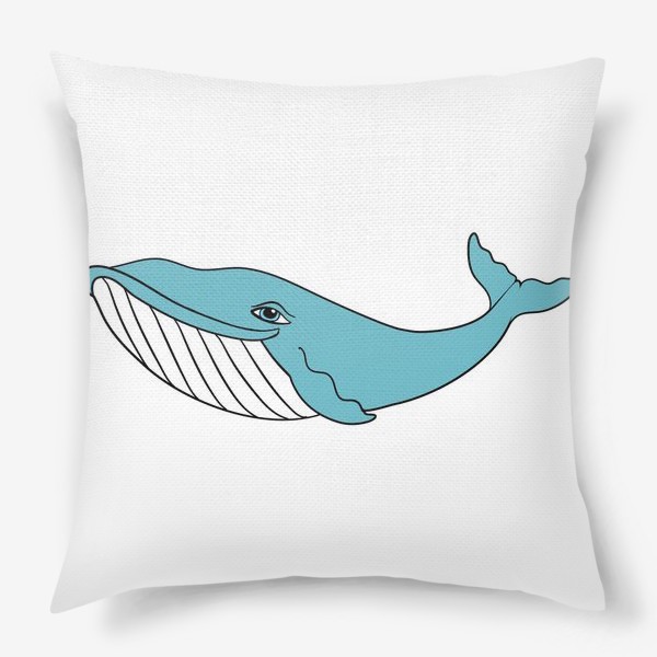 Подушка «Бирюзовый кит»