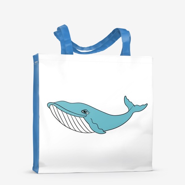 Сумка-шоппер «Бирюзовый кит»