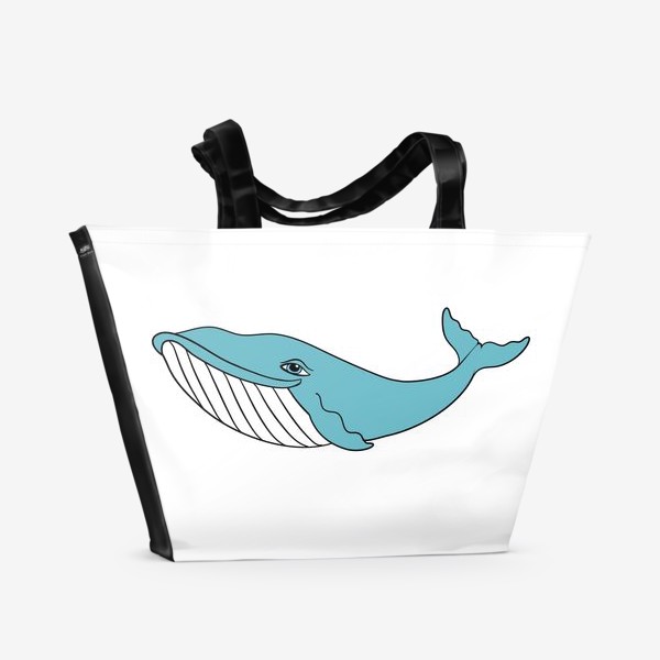 Пляжная сумка &laquo;Бирюзовый кит&raquo;