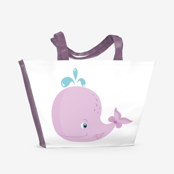 Пляжная сумка &laquo;Розовый китёнок&raquo;