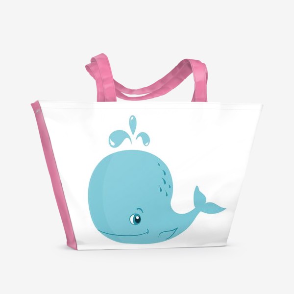 Пляжная сумка «Бирюзовый китёнок»