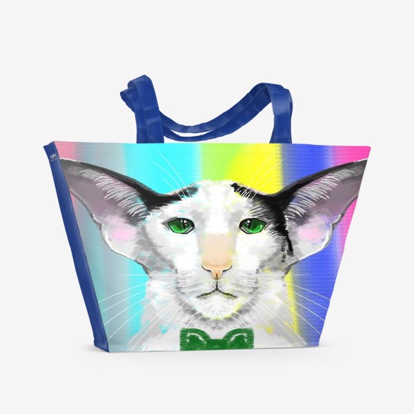 Пляжная сумка &laquo;Ориетальная кошка&raquo;