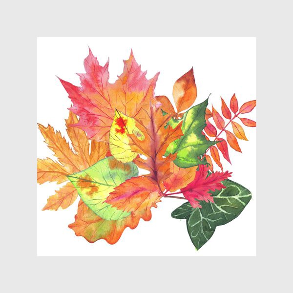 Скатерть «букет из осенних листьев»